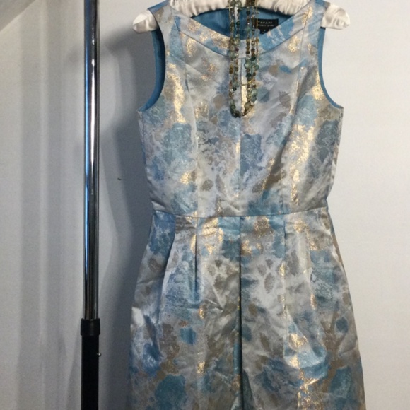 NWOT Tahari Arthur S. Levine Floral Brocade Fit & Flare Dress…Stunning - Picture 3 of 10